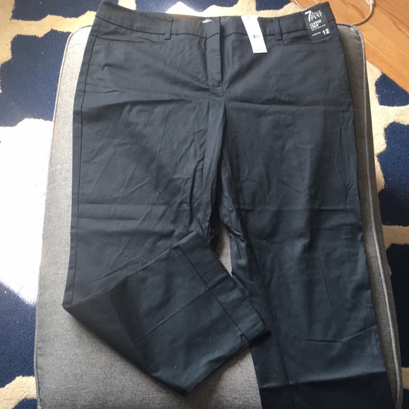 New York & Company Pants - 7th Avenue black stretch cuffed crop ankle pants